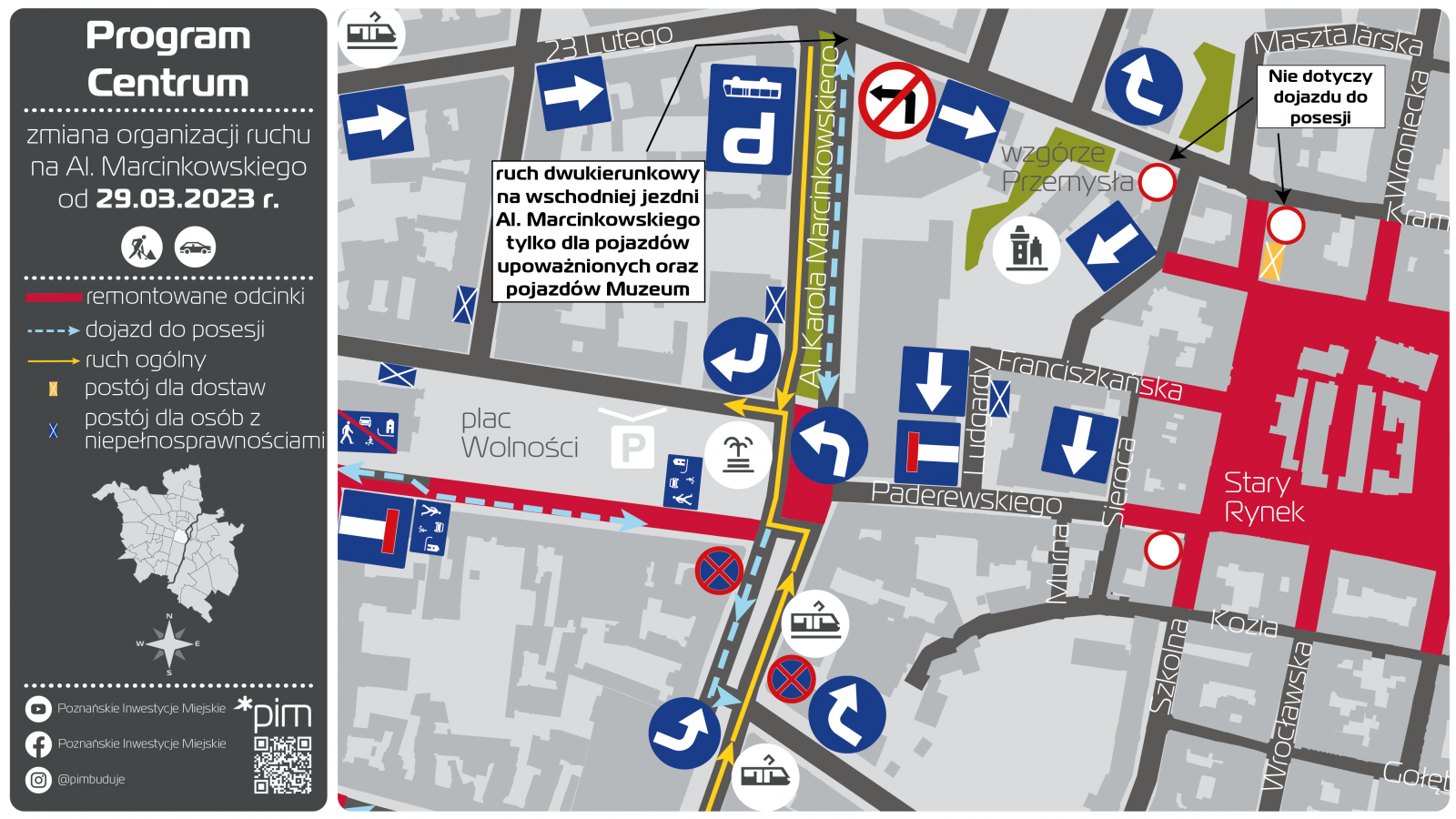 Ważna informacja dla kierowców Zmiana w organizacji ruchu w centrum