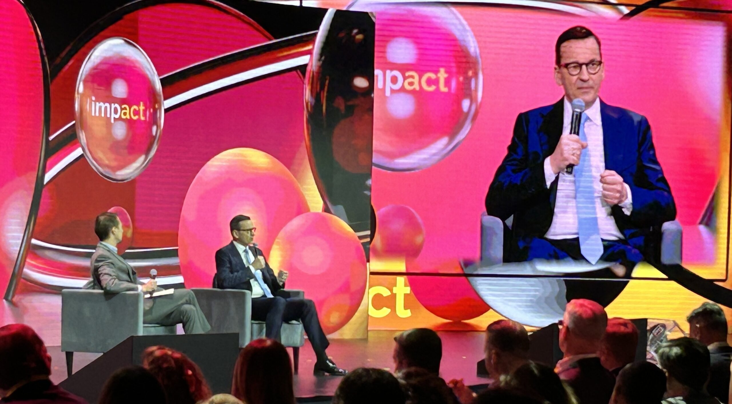 Premier Mateusz Morawiecki wziął udział w konferencji Impact 23' w Poznaniu.