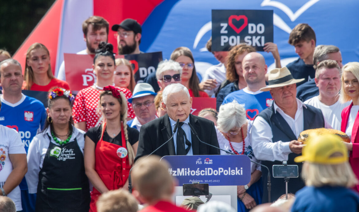 Jarosław Kaczyński w Wielkopolsce. Protest i mocne hasła