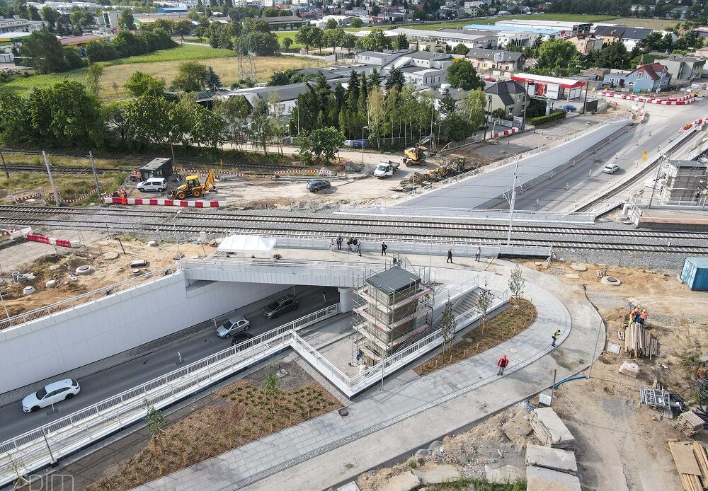 nowy wiadukt kolejowy na ulicy Grunwaldzkiej. fot. źródło: PIM