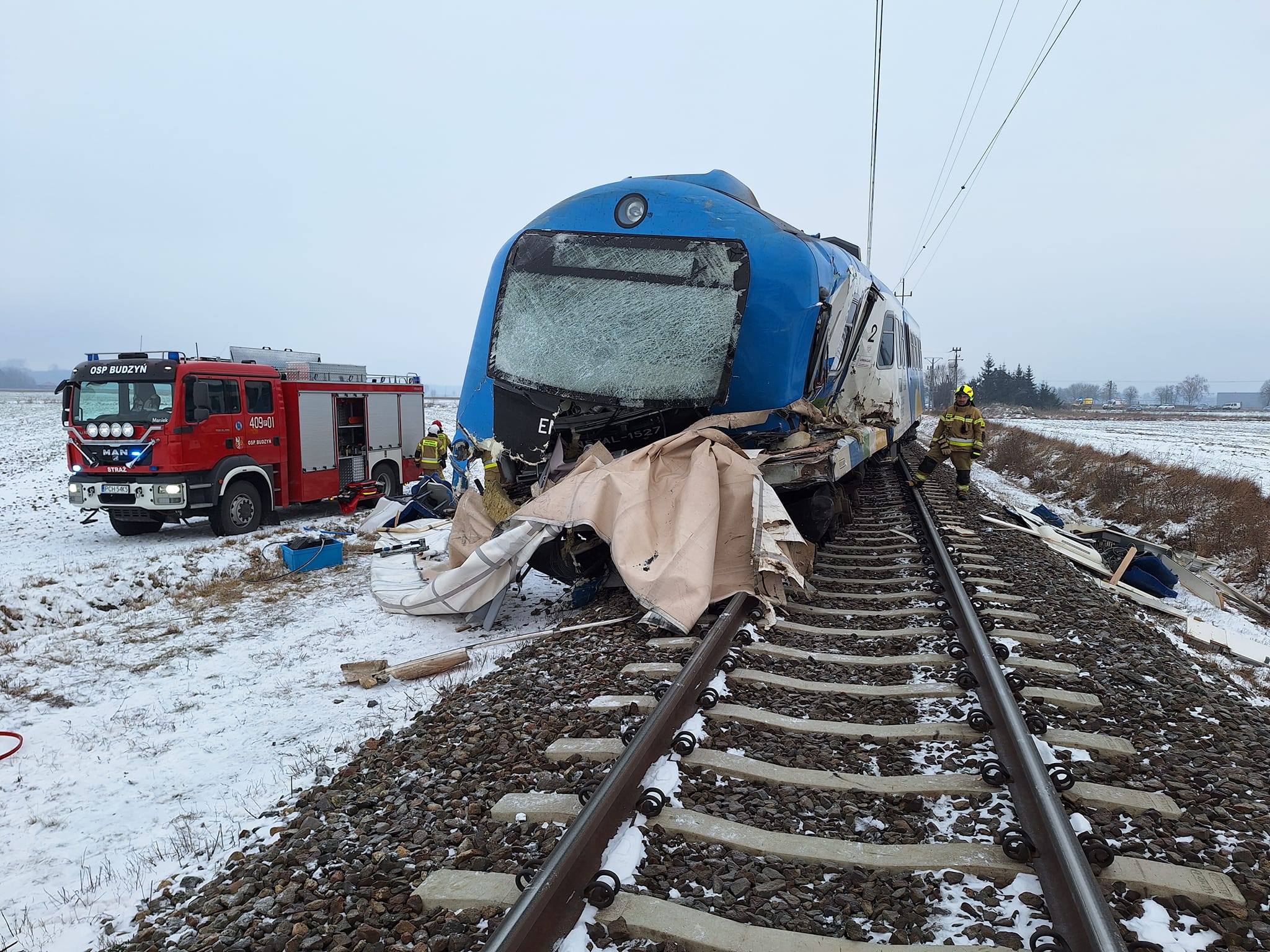 Zapadł wyrok w sprawie zderzenia pociągu i ciężarówki pod Budzyniem