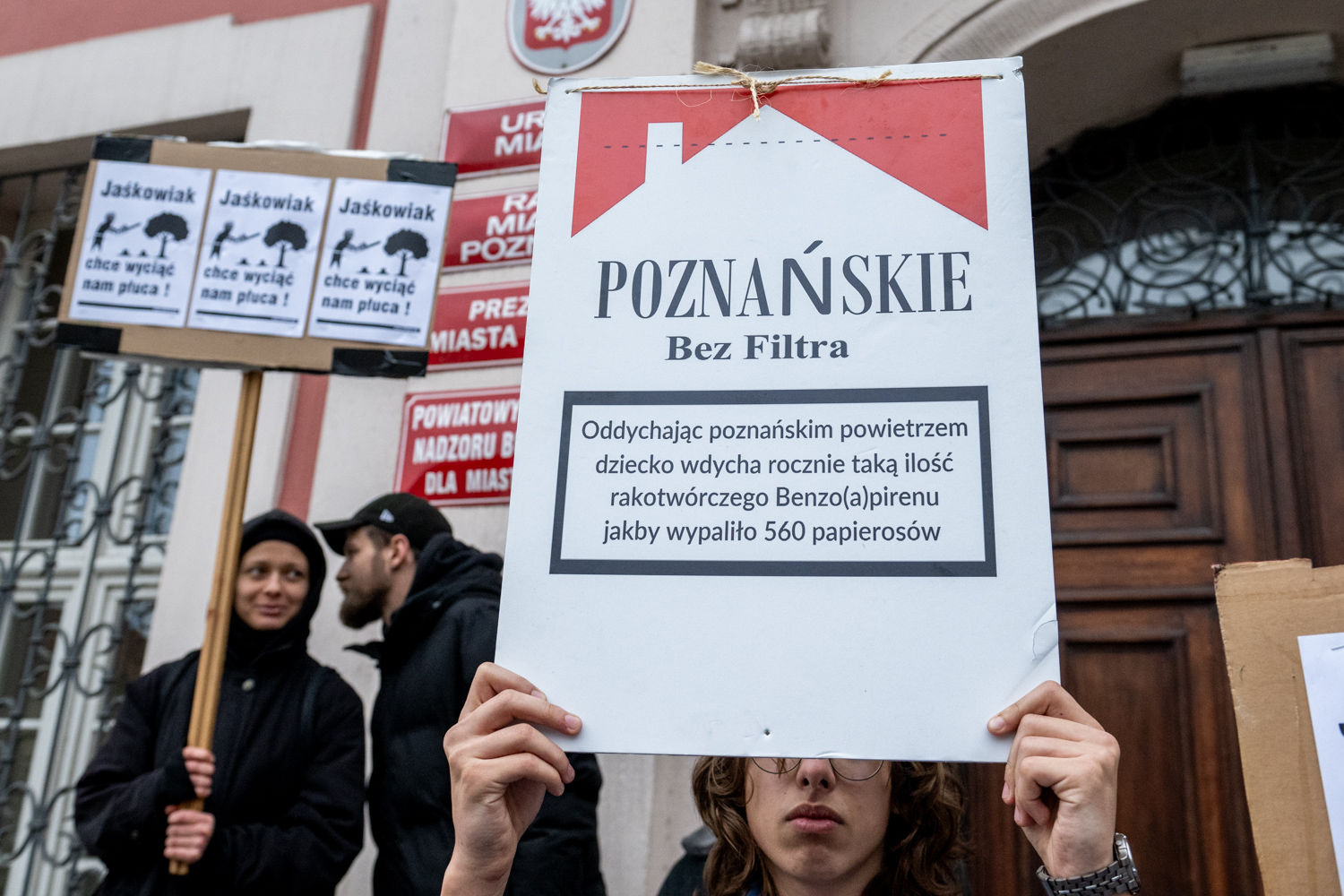 Ekologiczny protest pod Urzędem Miasta. „Jaśkowiak chce wyciąć nam płuca”