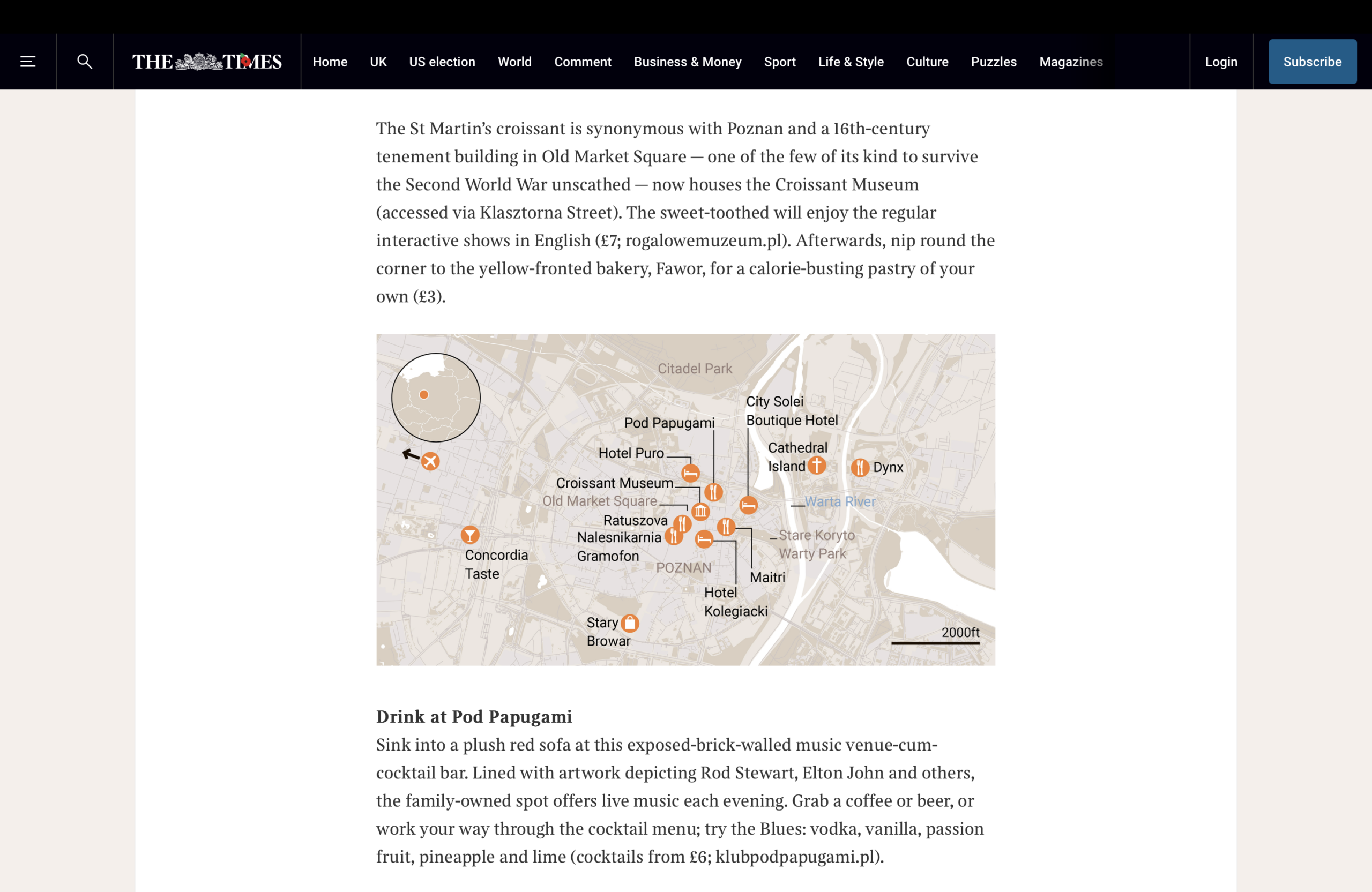 The Times o Poznaniu: „Ładne polskie miasto idealne na późną jesień”