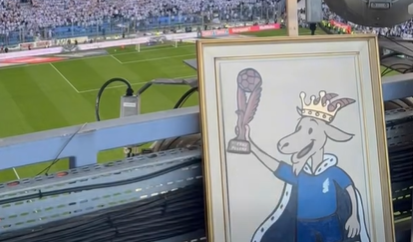 KaWu ze specjalnym przekazem z okazji Mistrzostwa Lecha. Pracę malował w niecodziennym miejscu