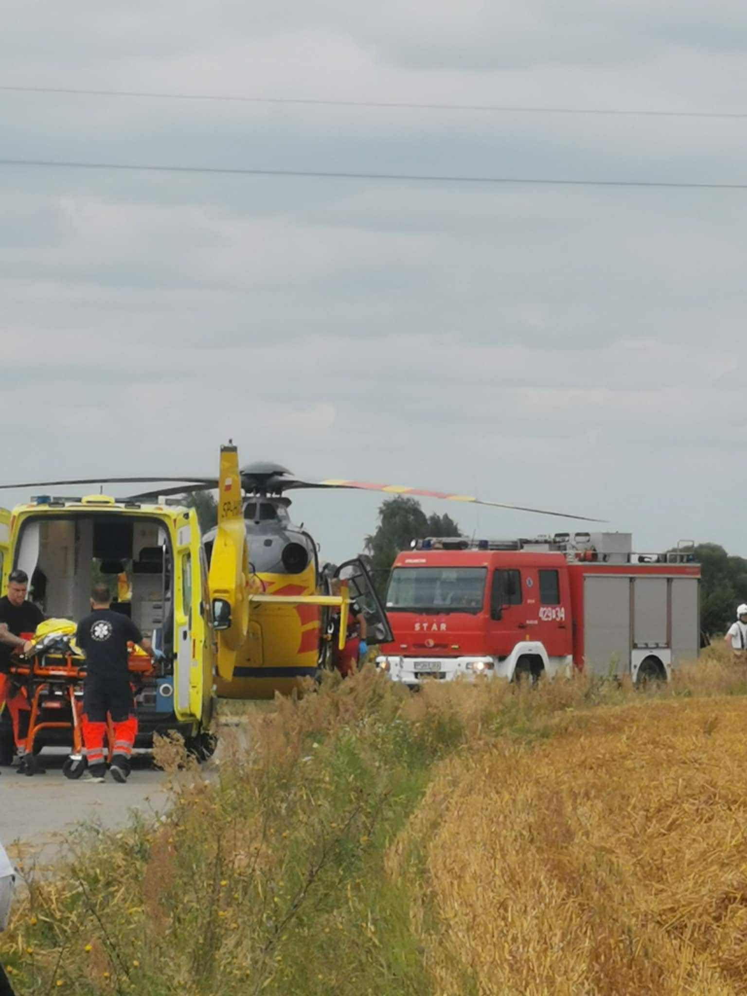 Wypadek dziecka jadącego hulajnogą. Lądował helikopter