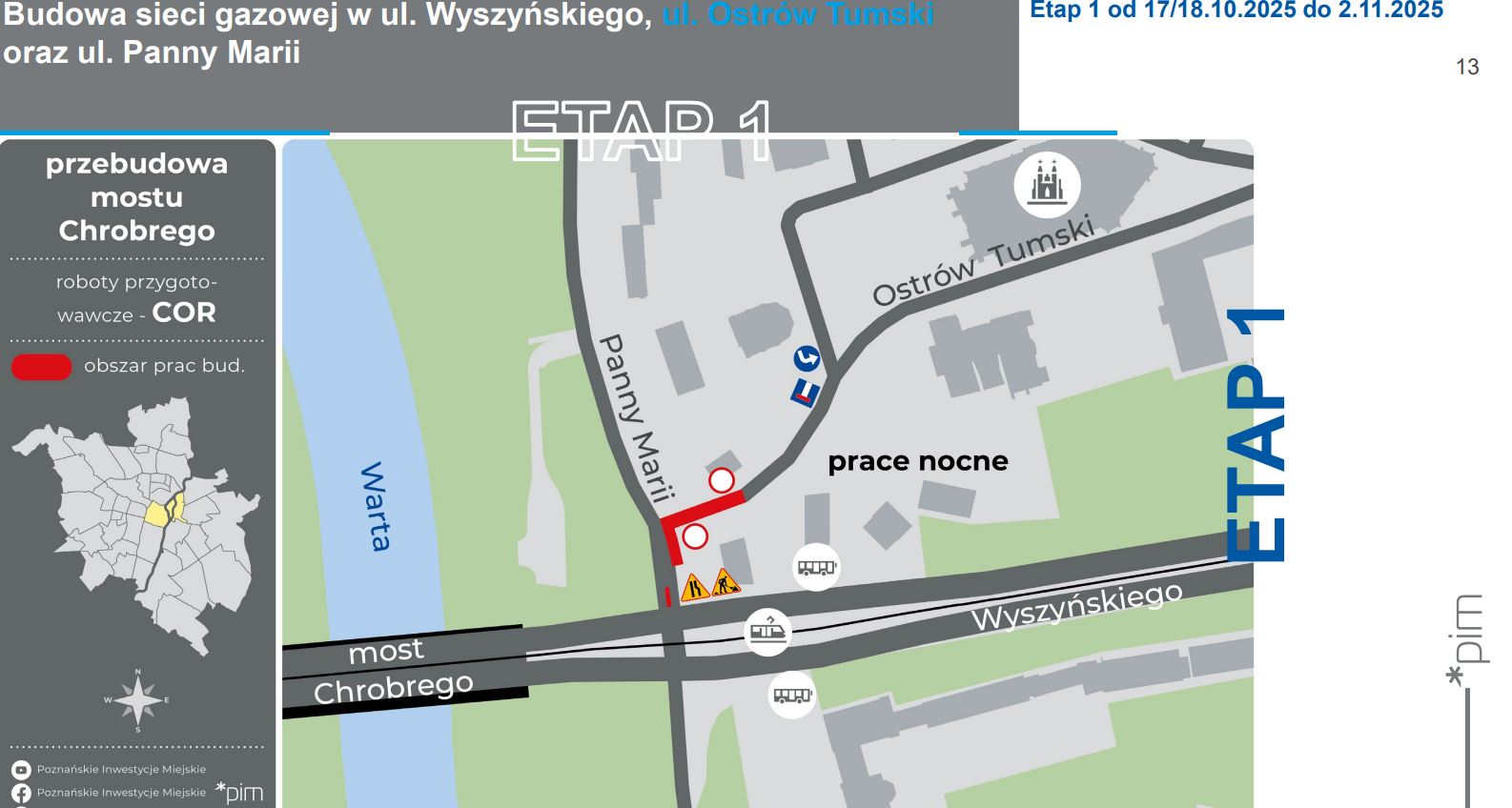 Początek prac na moście Chrobrego. Rozbiórka coraz bliżej