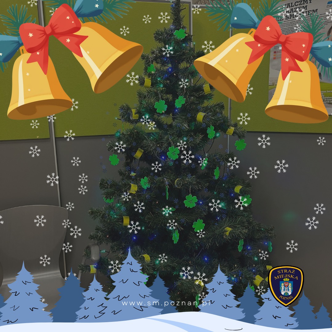 Odblaskowa Choinka. Strażnicy miejscy zachęcają żeby ją rozebrać
