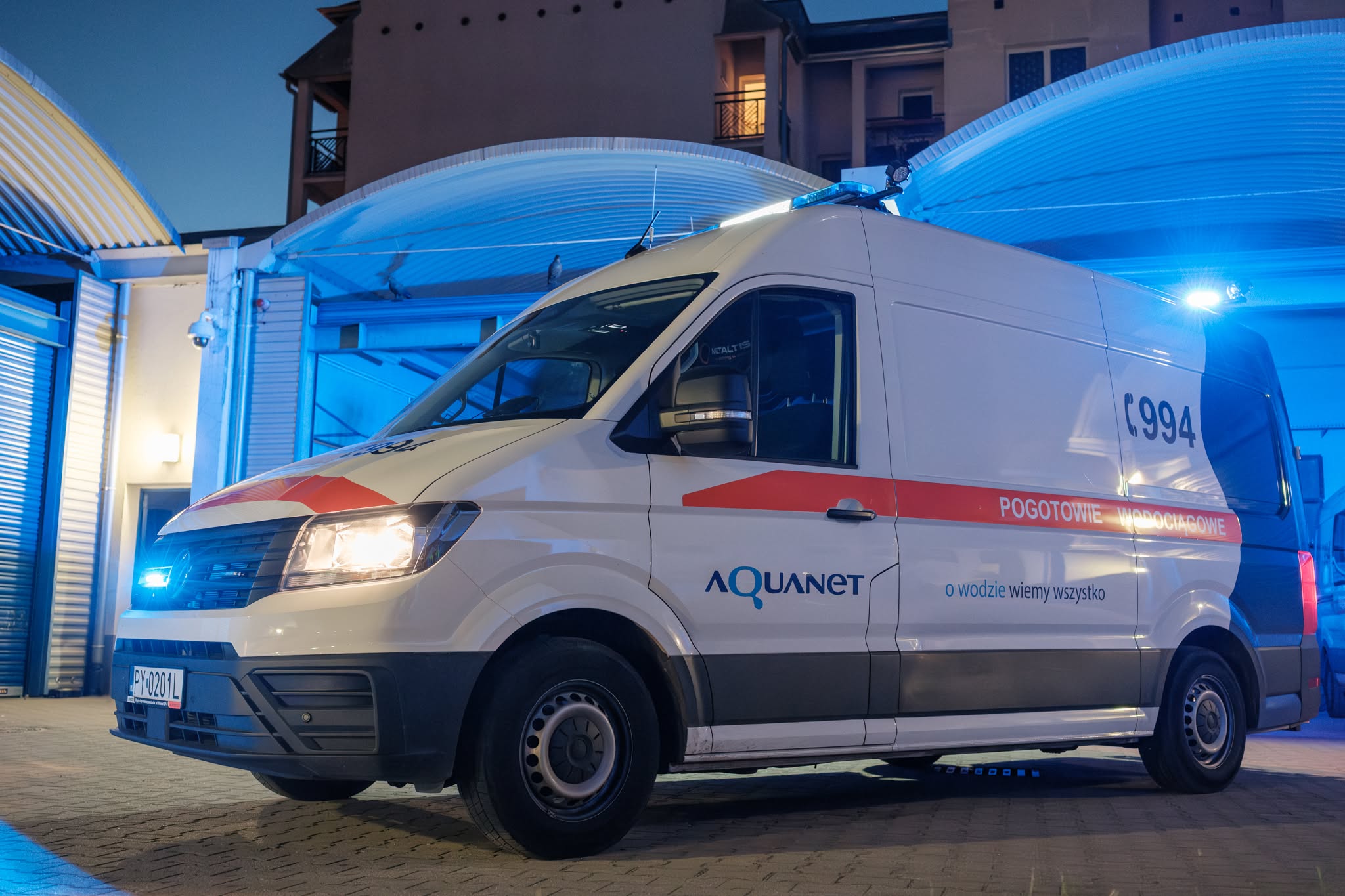 Pracownicy Aquanetu, ścigali pirata drogowego