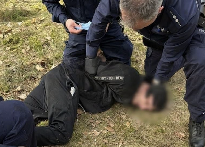 Rozbił auto na A2 i uciekł do lasu