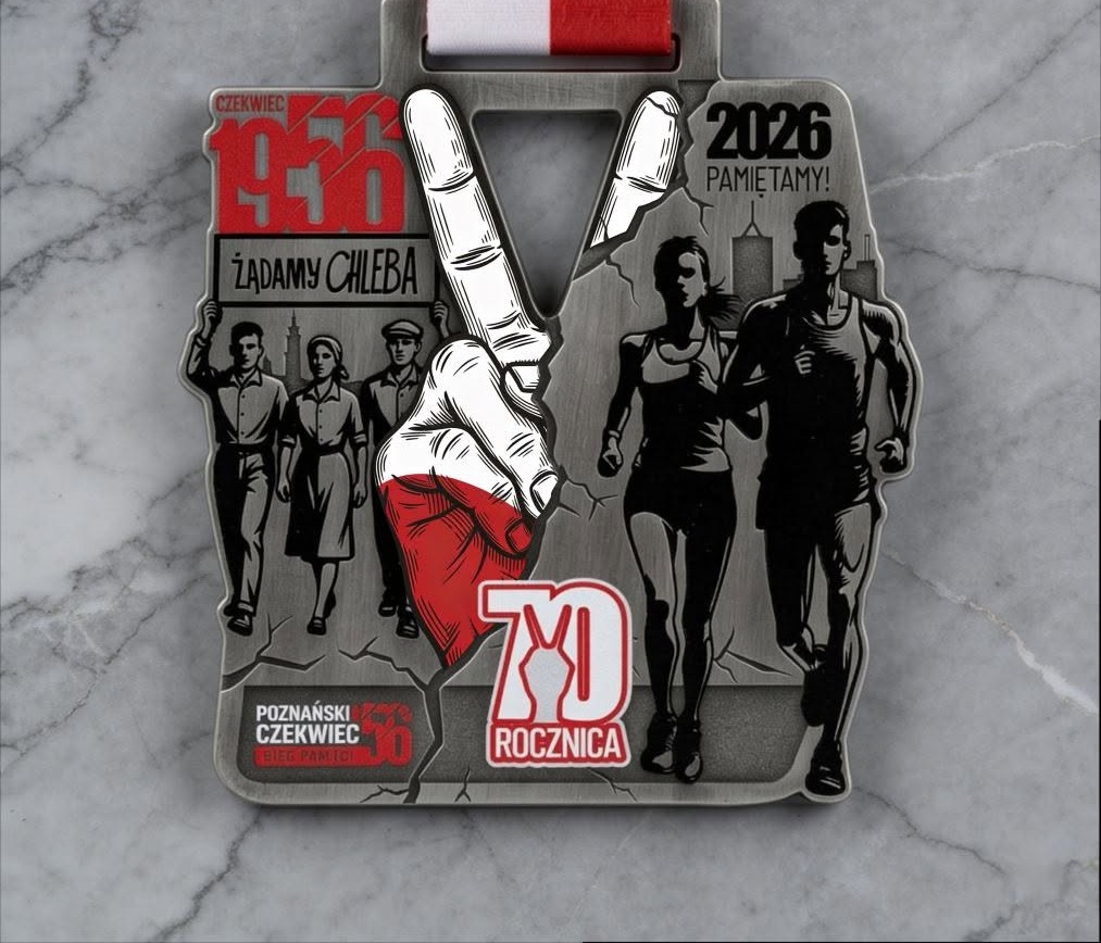 Wpadka organizatorów historycznego biegu? Zrobili medal z błędem?