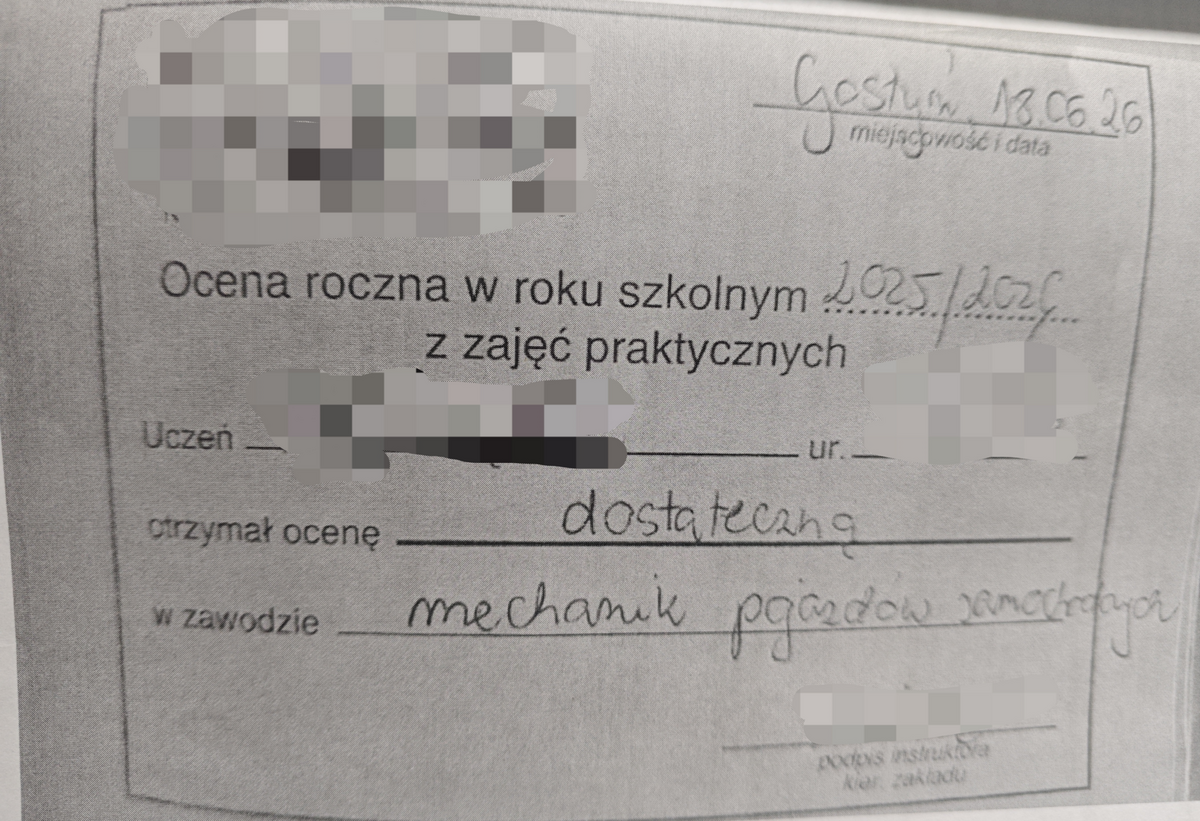 Podrobił dzienniczek. Grozi mu więzienie